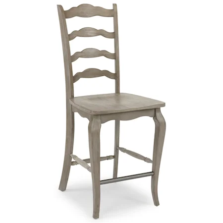 Farmhouse Ladderback Bar Stool